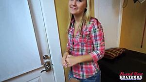 southern blonde belle bailey enjoys sucking and riding a dick