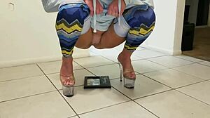 her pretty pussy can pee anywhere on anything