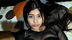 latina gets fucked hard until exhausted in homemade