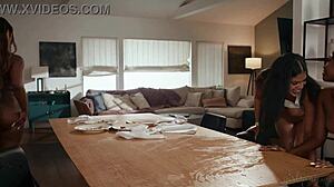 destiny mira olivia jay and maya enjoy squirting swap fun