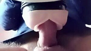 gazzadomm uses fuck fleshlight sextoy in closeup