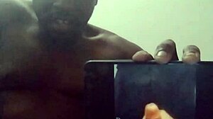 Orgasming to some solo ebony videos and testing my new phone