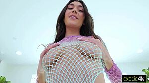 aubry babcock gets her guts massaged by a fat cock