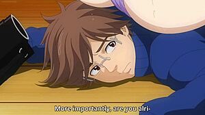 anime teacher strips nude showing shaved pussy and big natural tits