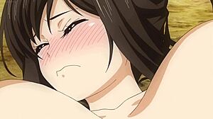 anime teacher strips nude showing shaved pussy and big natural tits