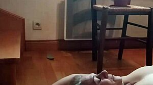french slave milf chained bent over takes rough anal humiliation from master