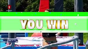 i can't stop watching these pretty danish bikini girls wipeout at the pool