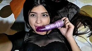 latina gets fucked hard until exhausted in homemade