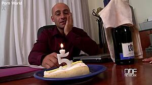 time to celebrate as two goddesses get laid by their boss