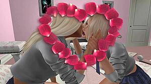 The girls share a lovely kiss together now 😊