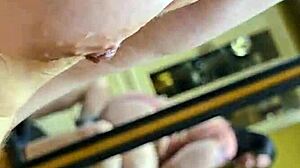 candid sandra goes hard back from retirement as bbw milf