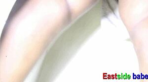 second round sex with me and my husband in the kitchen