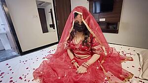 first night bride gets her ass fucked hard in desi anal