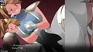 Yume defeats giantess in intense face sitting scene