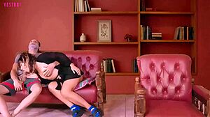 hijastra finishes what wife started with blowjob