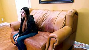 tattooed fiona ryder does sloppy rimjob and anal