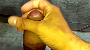 husband gives nice handjob close up