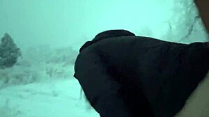 outdoor mom almost caught getting dick hard in winter storm