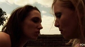 big ass blonde fingers and toys brunette by pool