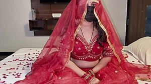 first night bride gets her ass fucked hard in desi anal