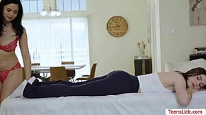 Masseuse gives extra service after session