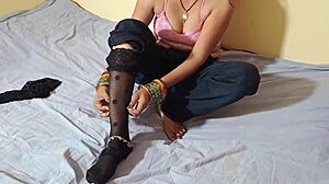 Married Man Pulls Down Girl Panties For Hard Fucking With Hindi Dirty Talk