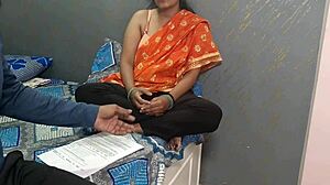 Desi Stepmom Enjoys Hard Sex With Village Friend Alone