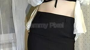 Secretary lammy pixel loves naughty work roleplay
