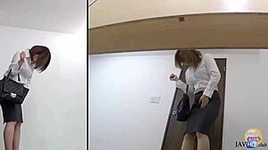 japanese ol wetting her hairy pussy outdoors