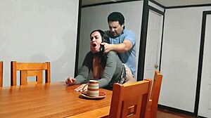 Fucking the stepmother when she brings breakfast