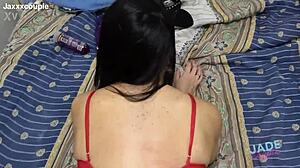 Red lingerie makes me fuck my hot sister in law