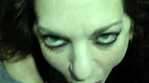 Raven sexy blowjob with oral cumshot finish