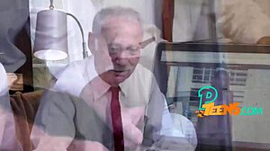 kinky grandpa banging lovely teen 18+ in doggystyle