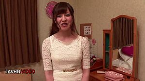 Mai Ogino delivers a captivating Asian blowjob in her busty amateur JAV session