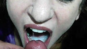 Raven sexy blowjob with oral cumshot finish