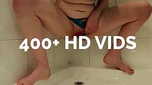 Gorgeous British 18 Year Old Sucks Cock And Plays With Cum