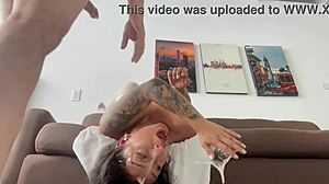 Latina Woman In Homemade Rough Session Covers Herself Completely