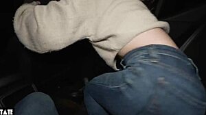 dogging risky car sex with college slut