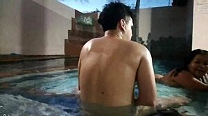 Buddy's Old Lady Swimming In Florida Pool