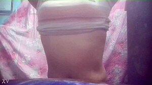 mithi shows off her sexy curves teasing on cam