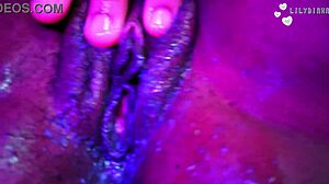 juicy student masturbates and fingers her tight pussy