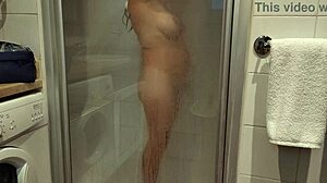 tanned stepsister in sharm el sheikh hotel bathroom