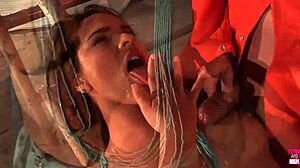 This one beautiful girl with a big ass got a great drilling by two guys