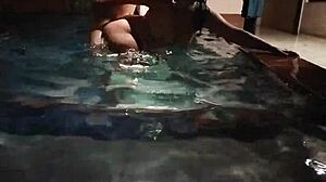 Buddy's Old Lady Swimming In Florida Pool