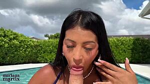 horny colombian woman celebrates independence day with a big american cock