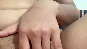 Lonely sister touches her body and masturbates