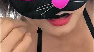 Costume and sex day my stepdad is horny and im helping him relax with a delicious fuck at home