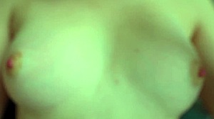 close up nipples play on small tits teen