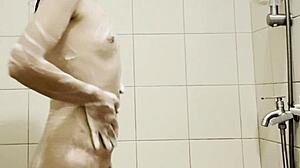 petite pinay filipina teen fingers her hairy pussy in the shower