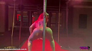 debora fantine does a stripper show at the club
